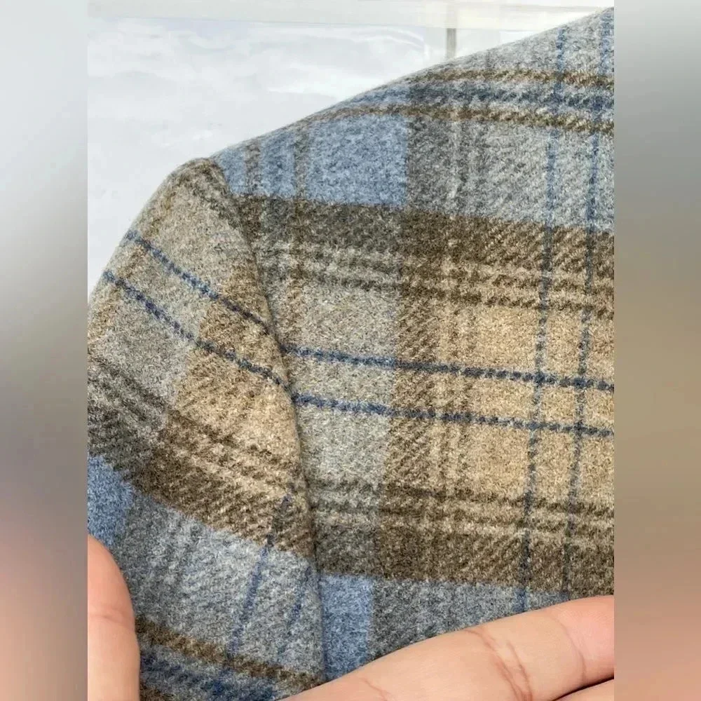 Gianluca Isaia Sport Coat, Cashmere + Wool plaid size 44R